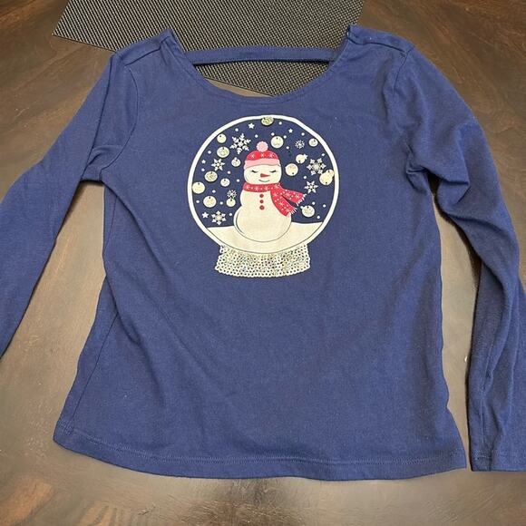 The children’s place snow globe sequin long sleeve size small 5/6 - Picture 1 of 3